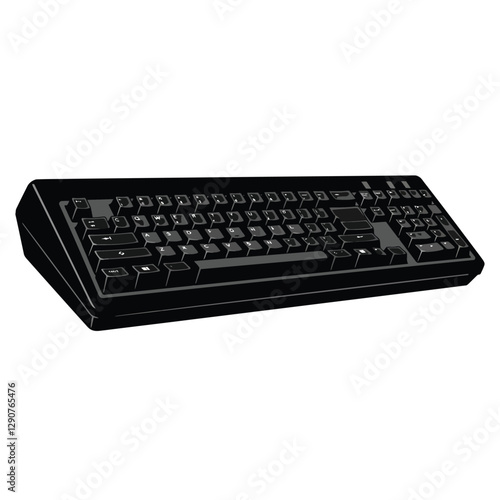 black computer keyboard