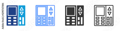 Calibrator icon set multiple style collection