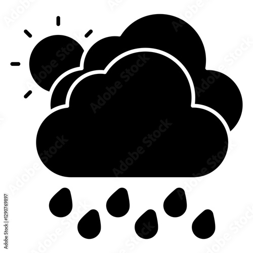 Thunderstorm icon in perfect design