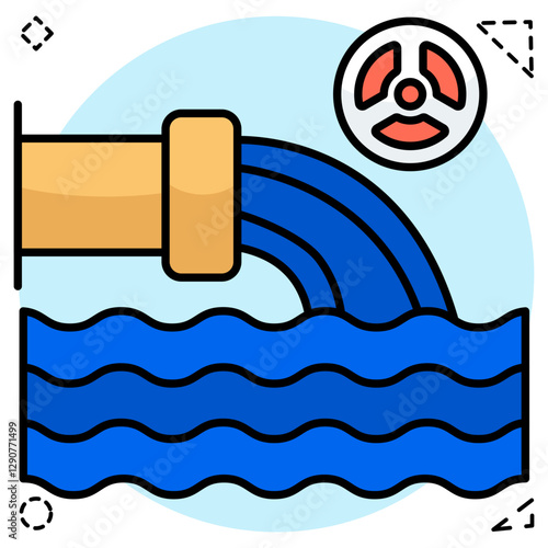 Premium download icon of wastewater