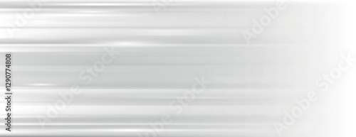 Sleek, modern background with a smooth, white gradient. The white background features horizontal streaks for a dynamic, polished look. Gradient background vector. Gray background.