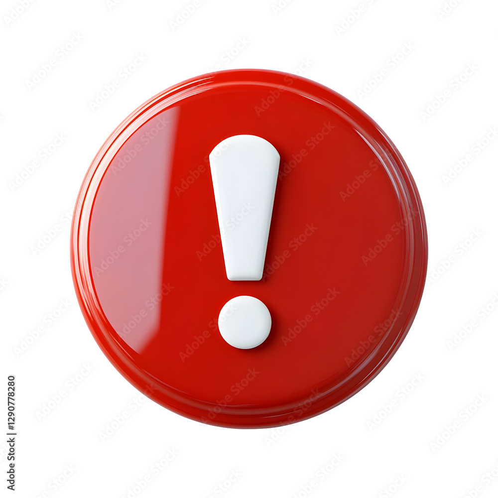 3D of red circular button isolated on transparent background 3D of red circular button isolated on transparent background