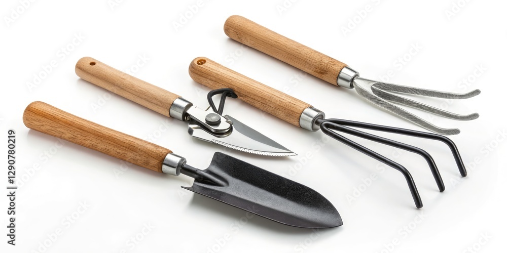 Minimalist Gardening Tools Isolated on White Background - Perfect for Plant Lovers and Garden Enthusiasts Minimalist Gardening Tools Isolated on White Background - Perfect for Plant Lovers and Garden Enthusiasts