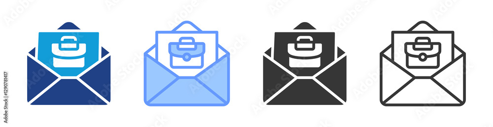 Email icon set multiple style collection Email icon set multiple style collection
