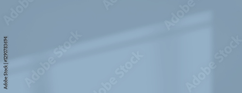 Soft blue shadow background, minimalist style. The background features a smooth texture. Blue color enhances the calmness of the background. Minimal soft shadow background vector