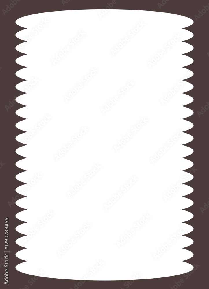 Groovy frame jagged scallop edge, frame text box or border. Curve funky y2k retro form, geometric shape, framework. Wiggle figure, rectangle Groovy frame jagged scallop edge, frame text box or border. Curve funky y2k retro form, geometric shape, framework. Wiggle figure, rectangle