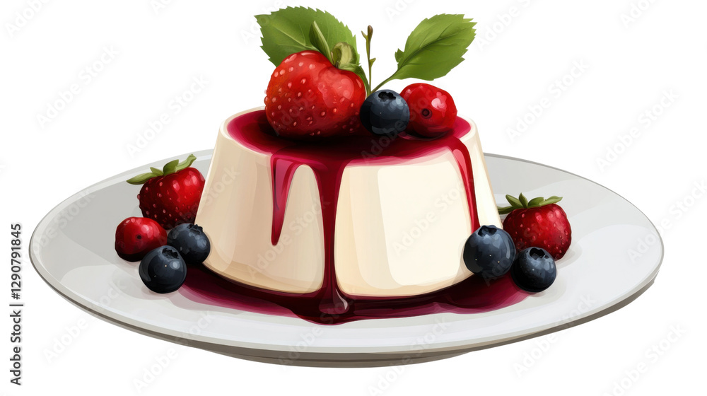 cheesecake with berries and mint cheesecake with berries and mint