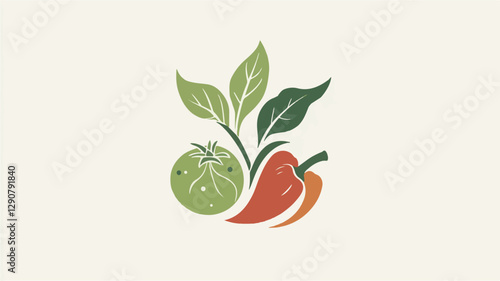 Colorful Floral Pattern with Abstract Flowers and Set of Autumn Leaves on White Background Art & Illustration