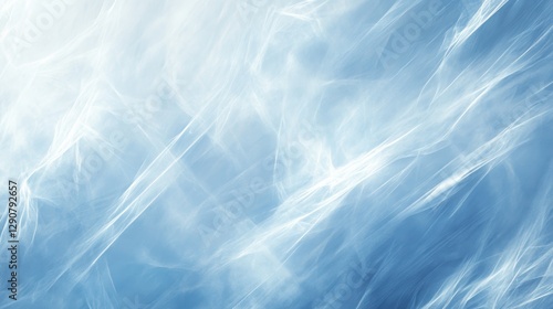 Blue abstract background with soft light textures, gentle swirls, and blurred effects. Ideal for calming design projects and creative presentations.