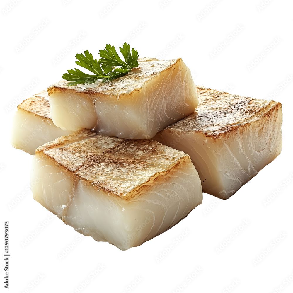Fresh bacalao isolated on transparent background Fresh bacalao isolated on transparent background