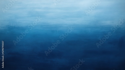 Blue abstract background with smooth gradient of ocean hues, tranquil water surface, serene and calming atmosphere for design projects.