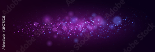 Magic light particles of light. Sparkling magical dust particles.