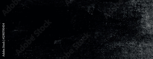 Dark black background with a textured, grunge style. The black background features a rough, distressed texture. Minimal grunge paper texture vector background