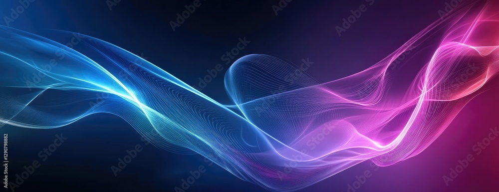 Abstract Flowing Colors in Dark Background Abstract Flowing Colors in Dark Background