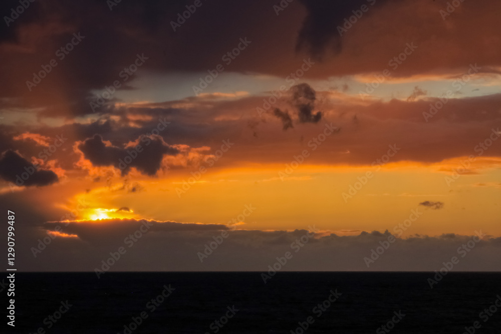 Fototapeta premium Sunset at the beach Saulkrasti, Latvia