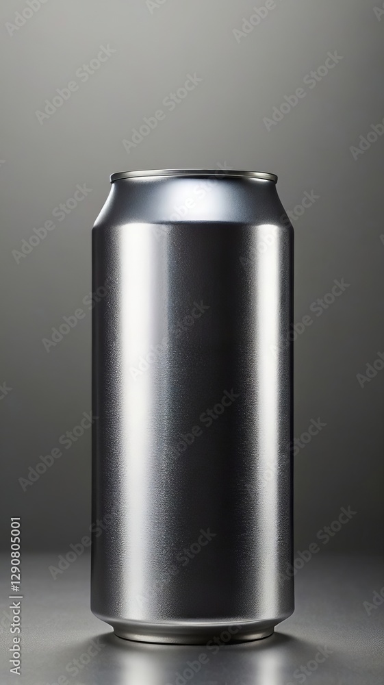Isolated stainless steel tin can for beverages or storage