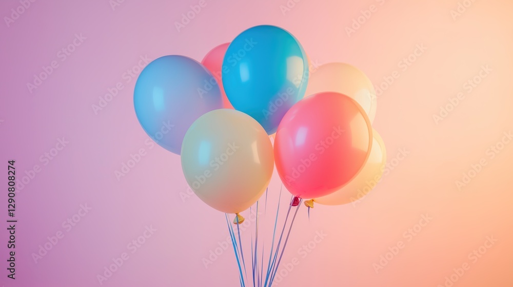 custom made wallpaper toronto digitalBright balloons floating in mid-air, radiating joy and vibrant energy