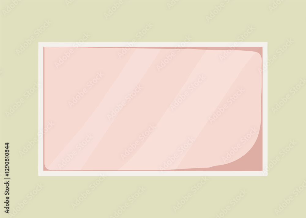 Fototapeta premium Pink television screen, technology illustration vector