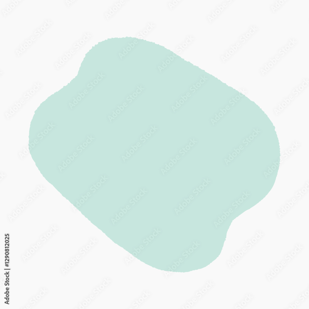 Teal organic shape vector Teal organic shape vector