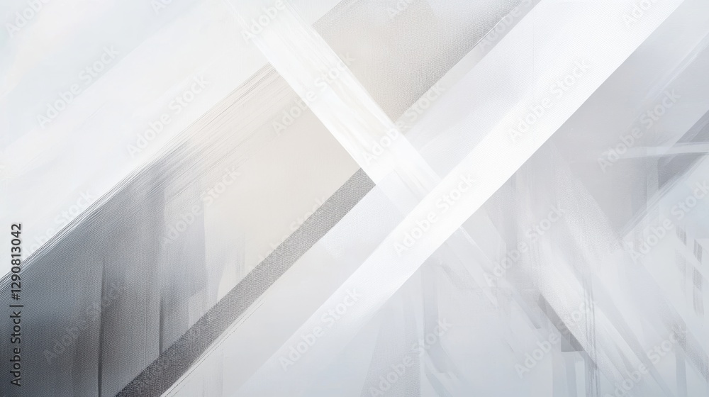 Abstract geometric shapes with soft light, white and gray hues, minimalistic design background. Suitable for modern art, digital media, and technology themes. Abstract geometric shapes with soft light, white and gray hues, minimalistic design background. Suitable for modern art, digital media, and technology themes.