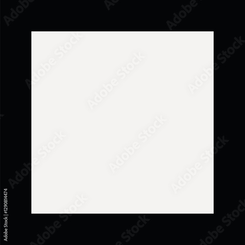 Black square frame editable vector