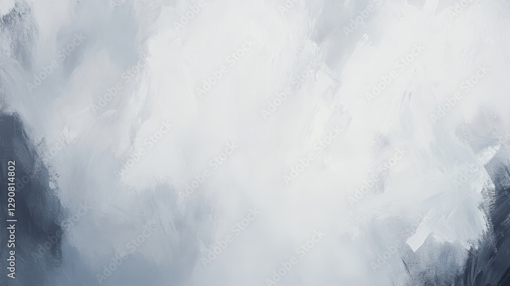 Obraz premium Abstract clouds in shades of gray and white, textured background for designs, digital art, and creative projects. Soft, misty atmosphere with depth.