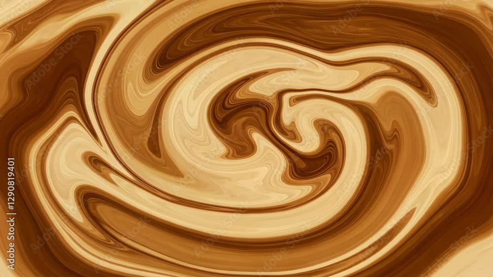 An abstract swirl in warm brown and creamy tones An abstract swirl in warm brown and creamy tones