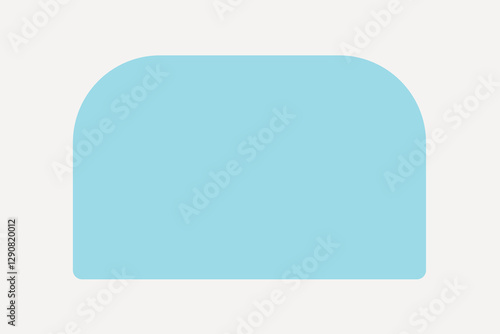 Blue badge, collage element vector