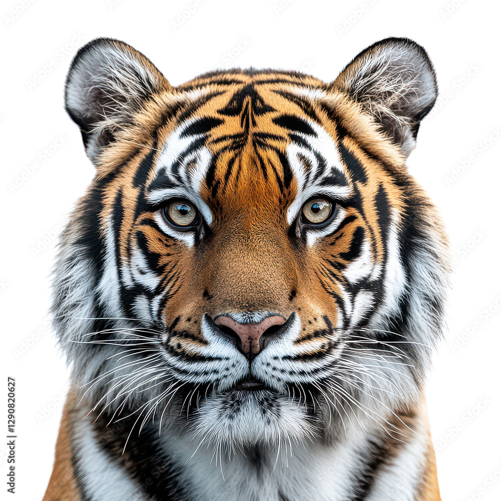 Fototapeta premium arctic fox in a winter scene isolated on transparent png