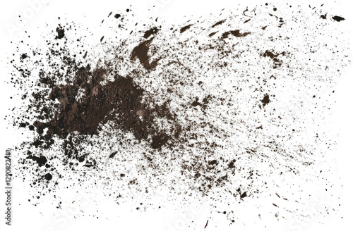 dirt and mud texture on a transparent background