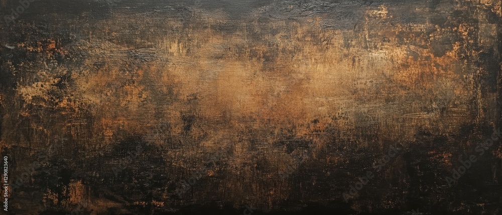 Naklejka premium Textured abstract background with warm tones, dark highlights, and subtle patterns for design projects, wallpapers, and artistic compositions.
