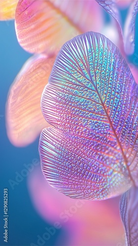Vibrant leaf patterns nature abstract photography macroscopic focus close-up botanical artistry for visual delight