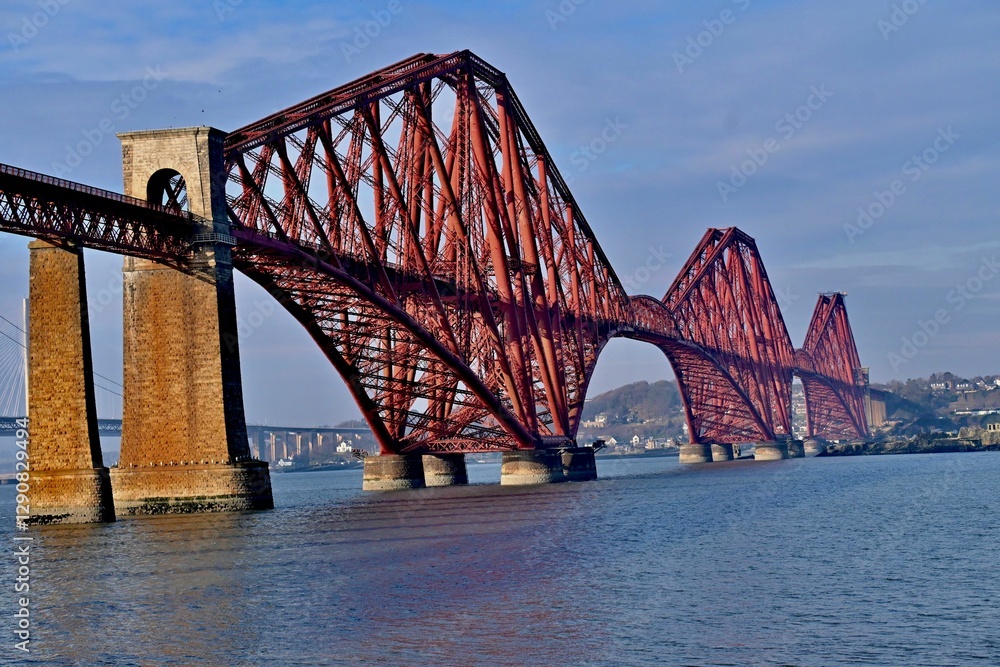 Obraz premium Forth Bridge over Firth of Forth