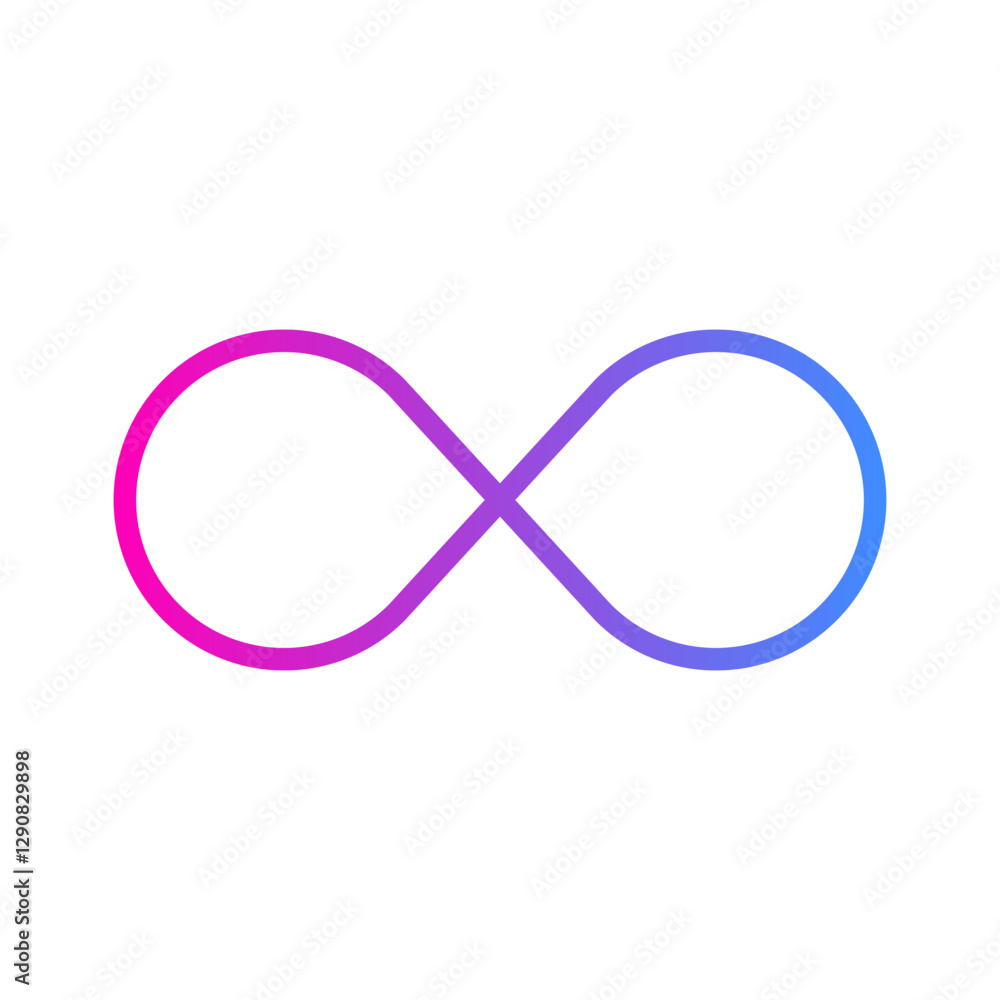 Fototapeta premium Infinity Design Vector icon illustration template design