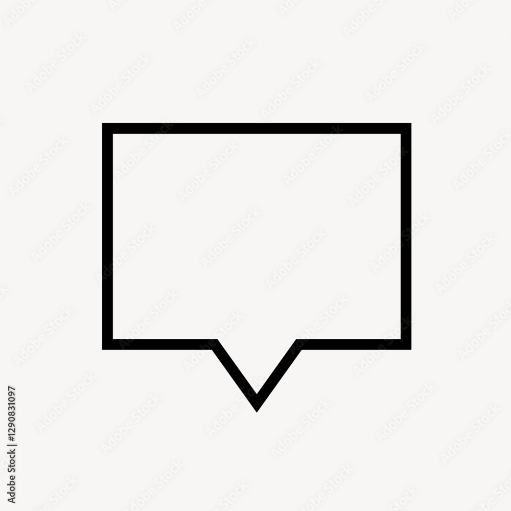 Speech bubble collage element vector Speech bubble collage element vector