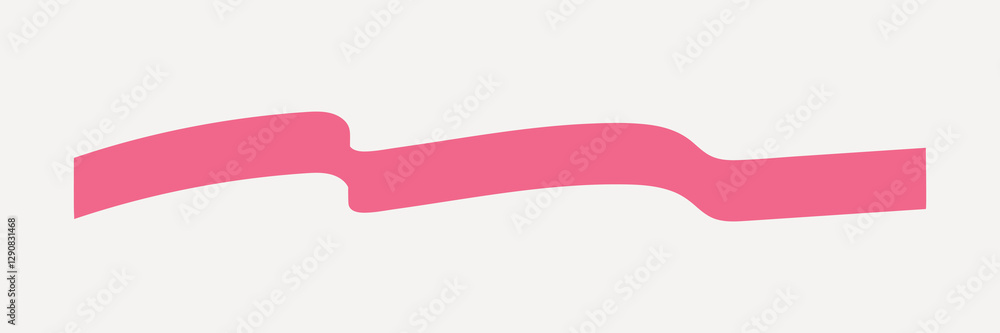 Pink squiggle collage element vector Pink squiggle collage element vector