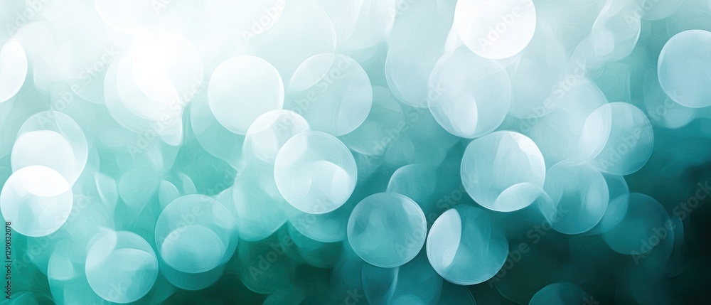 Soft blurred bokeh lights in turquoise and white colors, abstract background for festive and holiday themes, beauty and digital art design. Soft blurred bokeh lights in turquoise and white colors, abstract background for festive and holiday themes, beauty and digital art design.