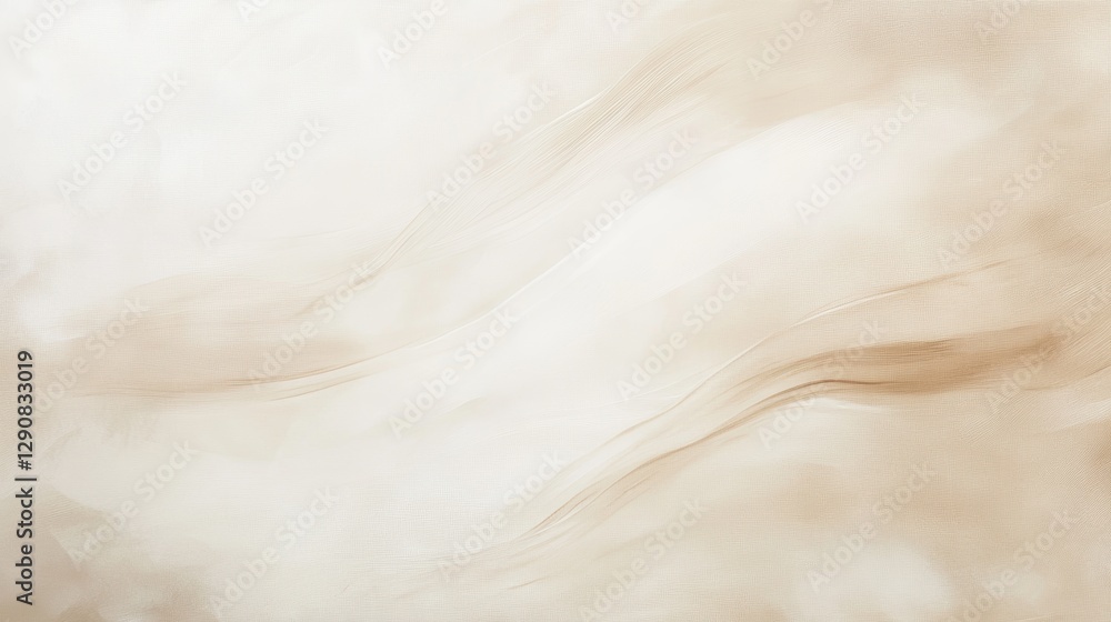 Obraz premium Soft beige abstract background with flowing textures, ideal for creative projects, digital designs, or calming visuals. Smooth gradient for versatile use.