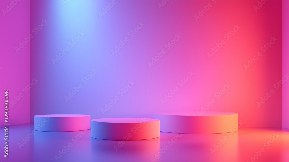 Abstract clean background with soft shadows and highlights, featuring a smooth wall with light reflections, creating an empty space ideal for product display or presentation in a studio setting. This Abstract clean background with soft shadows and highlights, featuring a smooth wall with light reflections, creating an empty space ideal for product display or presentation in a studio setting. This