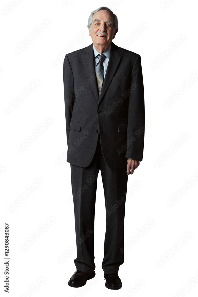 Happy senior businessman in a suit mockup Happy senior businessman in a suit mockup