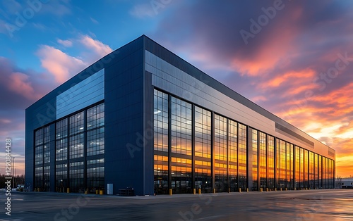 a building with glass windows