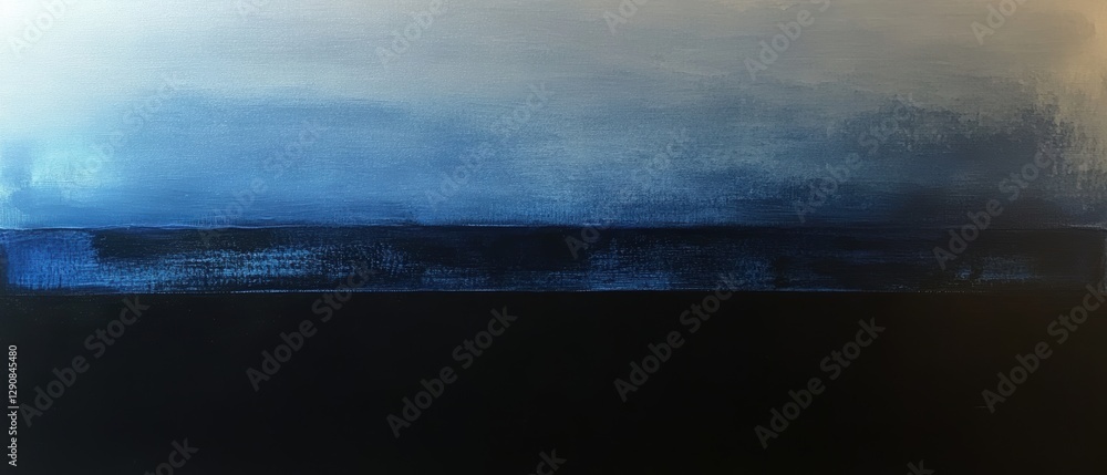 Ocean horizon with blue and black gradient. Abstract seascape painting, deep colors blend into serene landscape, tranquility and modern art background. Ocean horizon with blue and black gradient. Abstract seascape painting, deep colors blend into serene landscape, tranquility and modern art background.