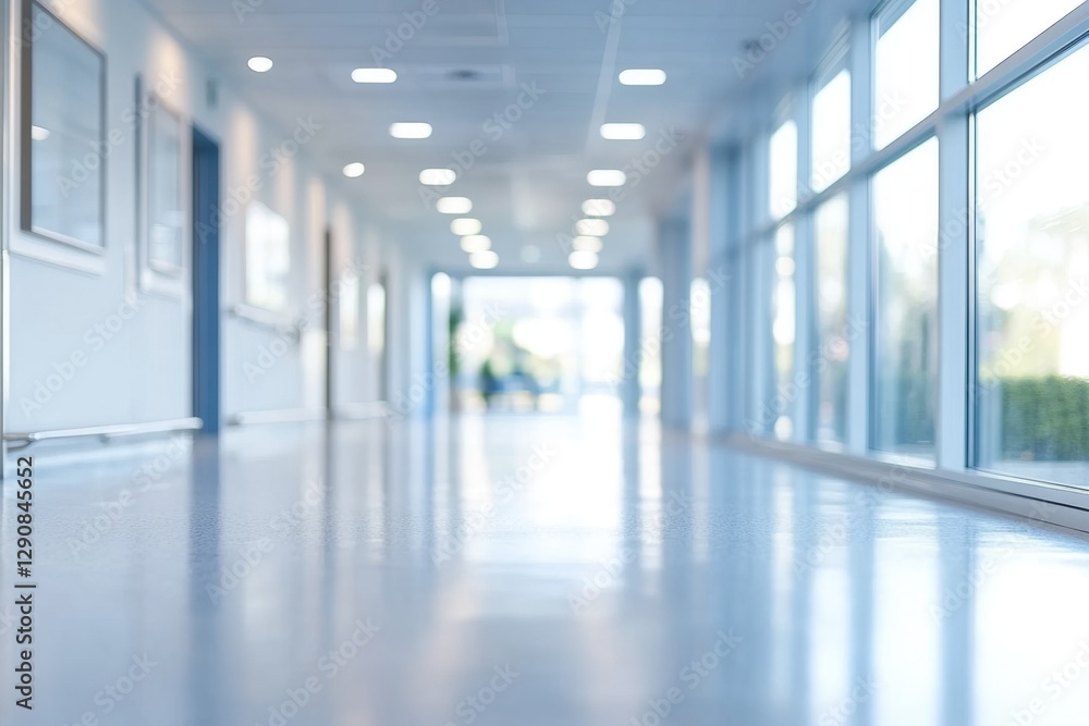 Blurred background of a corridor in hospital or clinic. Concept for hospital or medicine advertisement. Nation Doctor’s Day Blurred background of a corridor in hospital or clinic. Concept for hospital or medicine advertisement. Nation Doctor’s Day