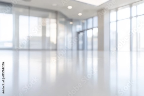 Blurred background of a corridor in hospital or clinic. Concept for hospital or medicine advertisement. Nation Doctor’s Day
