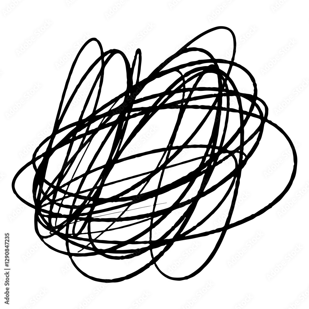 PNG Abstract black scribble art, transparent background PNG Abstract black scribble art, transparent background