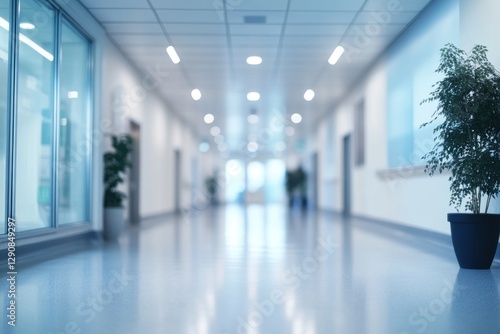 Wallpaper Mural Blurred background of a corridor in hospital or clinic. Concept for hospital or medicine advertisement. Nation Doctor’s Day Torontodigital.ca