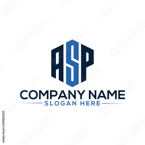 Photos Letter asp modern Logo Vector Design. Minimal asp logo template