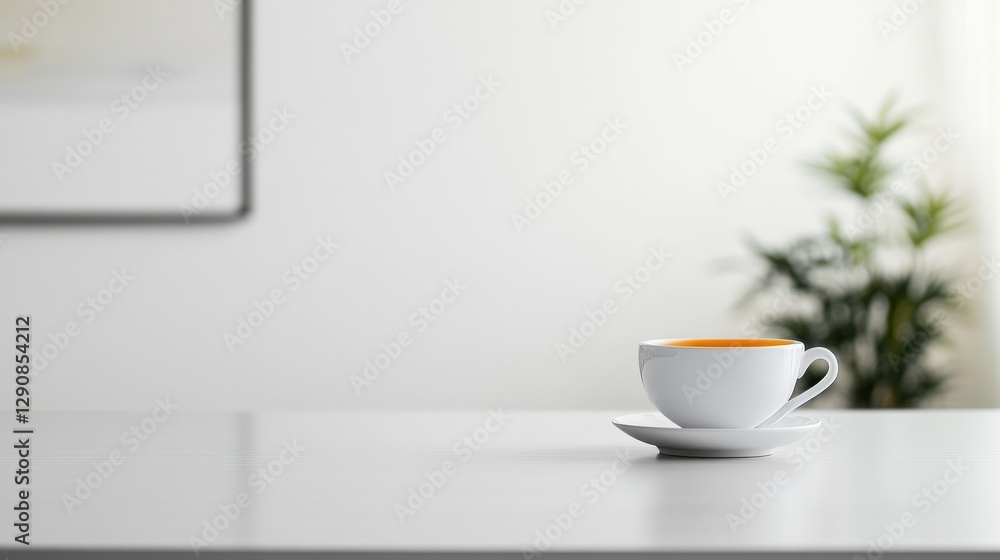 Stomach pain relief while seated with a cup of herbal tea. Featuring discomfort and comfort Stomach pain relief while seated with a cup of herbal tea. Featuring discomfort and comfort