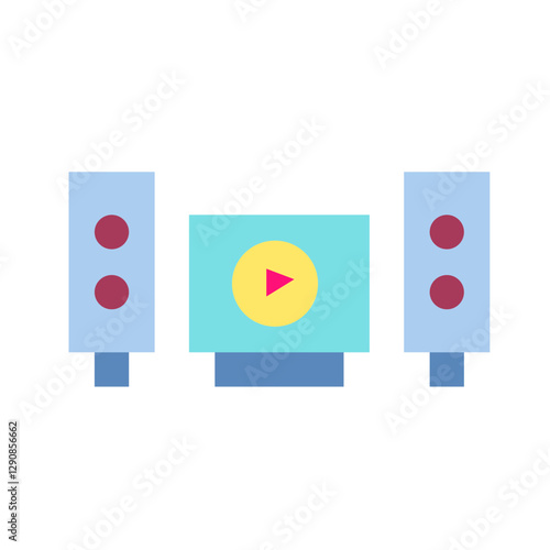 home entertainment system icon