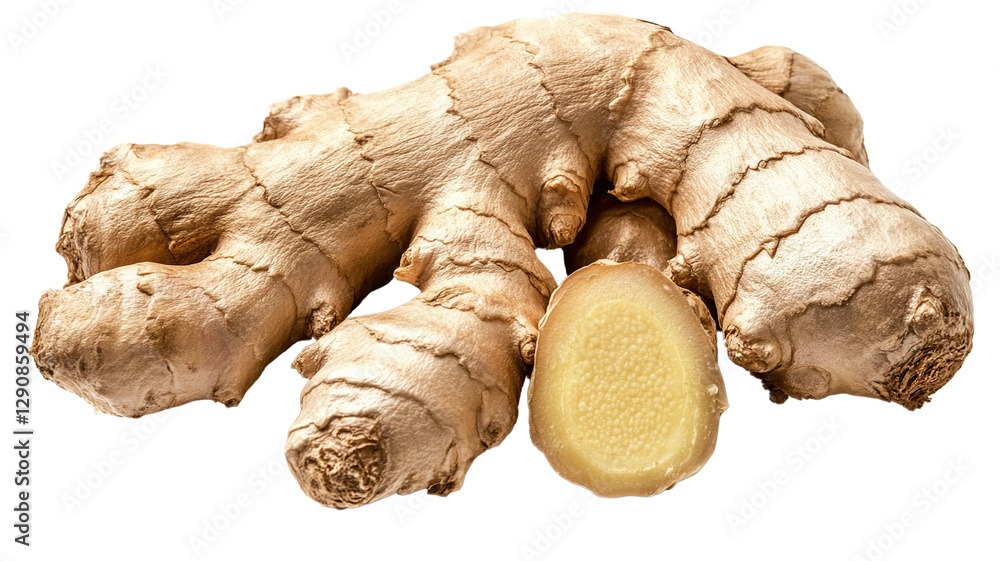 ginger roots isolated on white background ginger roots isolated on white background